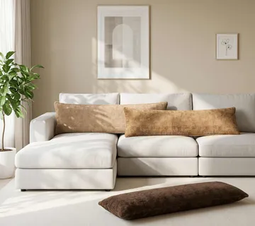 vidaXL Presvlaka za jastuk HOUTEN Krem 40 x 145 cm Umjetna Zecja Krzna - Venlo