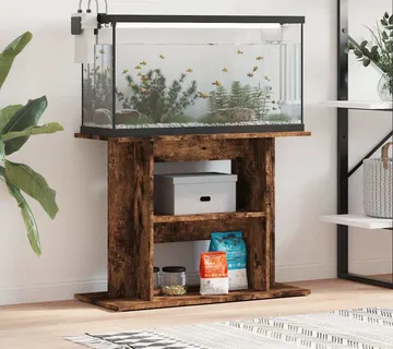 vidaXL Stalak za akvarij dimljeni hrast 80x35x60 cm inženjersko drvo - Venlo