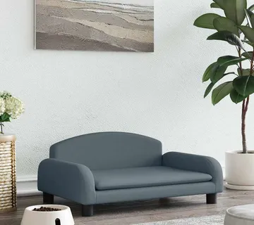 vidaXL Krevet za pse tamnosivi 70 x 45 x 30 cm od tkanine - Venlo