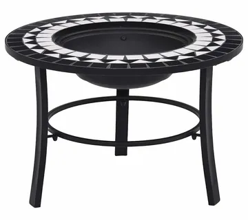 vidaXL Posuda za vatru s mozaikom crno-bijela 68 cm keramička - Venlo