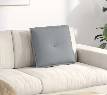 vidaXL Jastuk za leđa Svijetlo siva 50 x 19 x 45 cm tkanina - Venlo