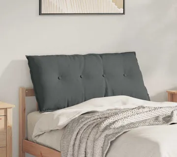 vidaXL Jastuk za leđa Tamno siva 100 x 19 x 50 cm tkanina - Venlo