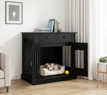 vidaXL Namještaj za kućni kavez Crni hrast 80 x 47,5 x 80 cm - Venlo