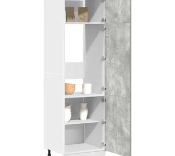 vidaXL Ormarić za hladnjak "Lyon" Betonsko sivi 60x57x207 cm Konstruirano drvo - Venlo