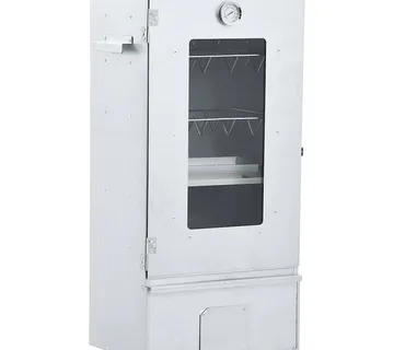 vidaXL Roštilj i pušnica s 1 kg drvenih komadića 44,5 x 29 x 83 cm - Venlo