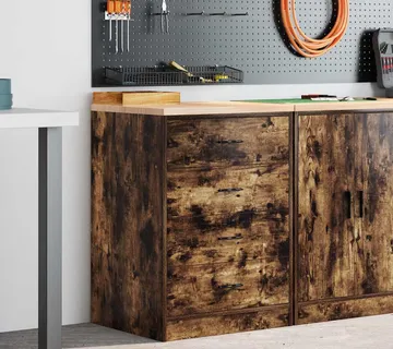 vidaXL Garažni ormar za odlaganje 60x51x85 cm masivne borovine - Venlo