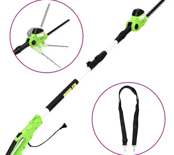 vidaXL Električne teleskopske škare za živicu 41 cm 550 W - Venlo
