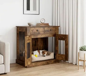 vidaXL Namještaj za kućni kavez Dimljeni hrast 80 x 47,5 x 80 cm - Venlo