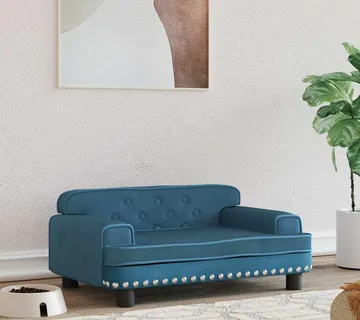 vidaXL Krevet za pse plavi 70 x 45 x 30 cm baršunasti - Venlo