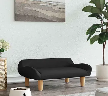 vidaXL Krevet za pse crni 70x40x24 cm od tkanine - Venlo
