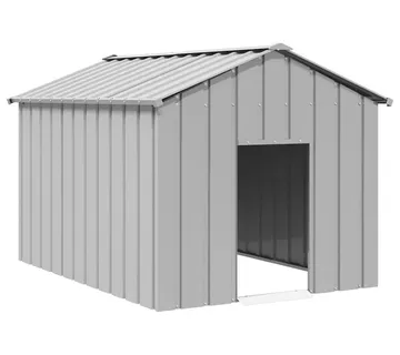 vidaXL Kućica za pse s krovom 113x153x101 cm pocinčani čelik - Venlo