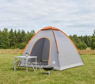 vidaXL Kamping šator 2-osobni Siva i narančasta - Venlo