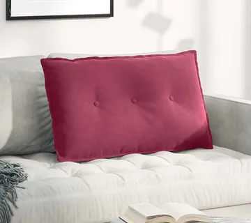 vidaXL Jastuk za leđa Vinska crvena 80 x 50 cm Kordura tekstil - Venlo