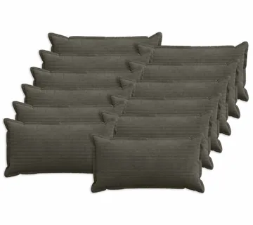 vidaXL Presvlaka za jastuk 12 kom. HOUTEN Antracit 40 x 80 cm Kord - Venlo
