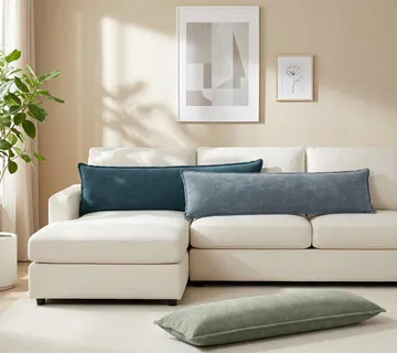 vidaXL Presvlaka za jastuk 2 kom. HOUTEN Plava 40 x 145 cm - Venlo