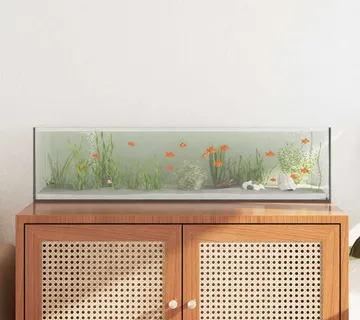 vidaXL Akvarij s pohranom *Transparent*an 80 x 20 x 20 cm Stakl - Venlo