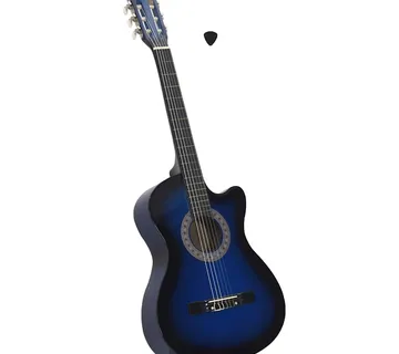 vidaXL Klasična gitara Western s prorezom i 6 žica plava 38 " - Venlo