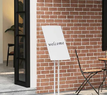 vidaXL Stalci za sajmove 2 kom. Bijeli 26,5 x 26,5 x 150 cm Čelik - Venlo