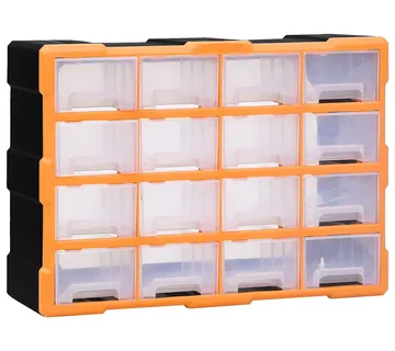 vidaXL Organizator sa 16 srednjih ladica 52 x 16 x 37 cm - Venlo