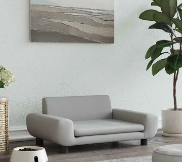 vidaXL Krevet za pse svjetlosivi 70 x 45 x 33 cm baršunasti - Venlo