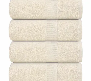 vidaXL Ručnici za goste FROGN 4 kom. krem 30x50 cm 360 g/m² - Venlo