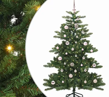 vidaXL Umjetno božićno drvce s nogom Zelena 150 cm PVC i čelik - Venlo