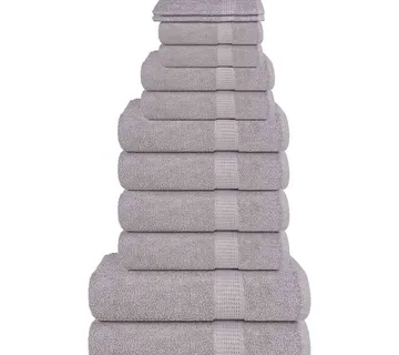 vidaXL Set ručnika FROGN od 12 dijelova sivi 360 g/m² - Venlo