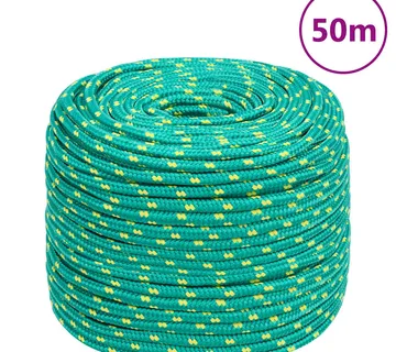 vidaXL Brodski konop zeleni 8 mm 50 m od polipropilena - Venlo