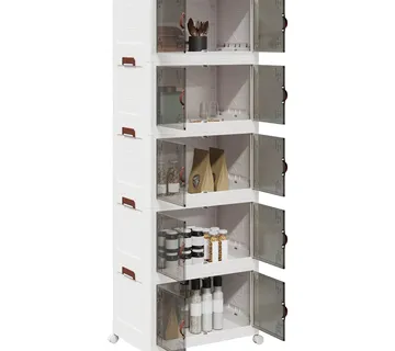 vidaXL Složiva kutija za pohranu s kotačima 5nivoa 75 L 64x40x179 cm - Venlo