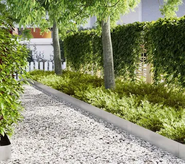 vidaXL Ograda oko Travnjaka 50 kom. 100 x 0.05 x 20 cm Srebrno - Venlo