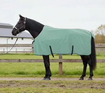 vidaXL Pokrivač za konje Specijalna zelena 145 cm Poliester Fleece - Venlo