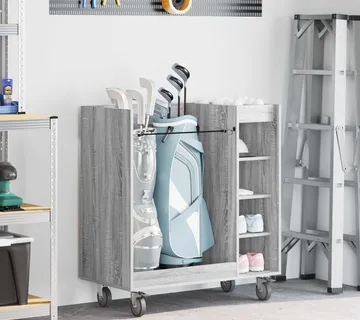 vidaXL Golf ormar s kotačem Jednobojno Siva Sonoma 90 x 45 x 98 cm - Venlo