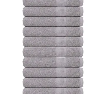 vidaXL Ručnici FROGN 10 kom sivi 100x200 cm 360 g/m² - Venlo