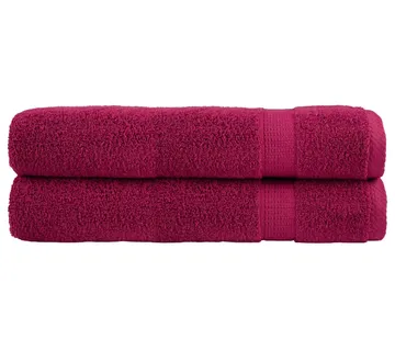 vidaXL Ručnici SOLUND 2 kom bordo 100 x 200 cm 600 gsm - Venlo