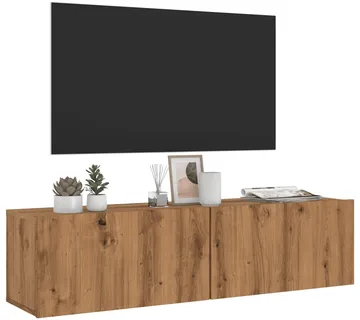 vidaXL Zidni TV ormarić Artisan hrast 120x30x30 cm izrađeno drvo - Venlo