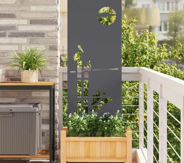 vidaXL Privatnost u vrtu Antracit 50 x 140 cm Hladno valjana čelična - Venlo