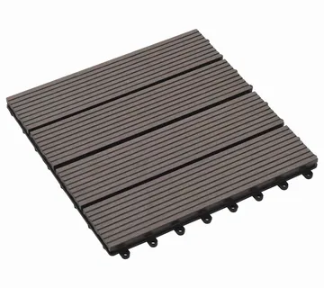 vidaXL Pločice za decking 11 kom. Tamno smeđa 30 x 30 cm WPC - Venlo