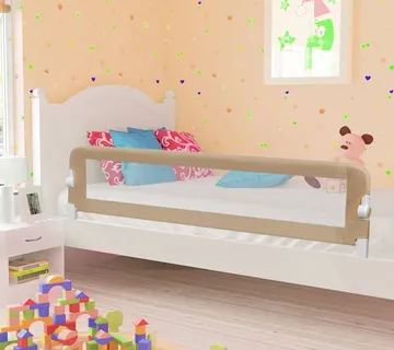 vidaXL Sigurnosna ogradica za dječji krevet bež 180 x 42 cm poliester - Venlo