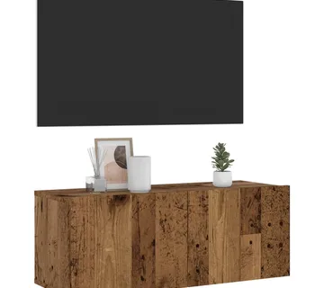 vidaXL Zidni TV ormarić staro drvo 80x30x30 cm konstruirano drvo - Venlo