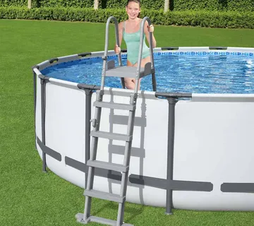 Bestway Flowclear sigurnosne ljestve za bazen s 4 stepenice 132 cm - Venlo