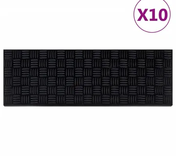 vidaXL Gazišta za stepenice 10 kom 25 x 75 cm gumena - Venlo