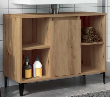 vidaXL Ormarić za sudoper Artisan hrast 80x33x60 cm izrađeno drvo - Venlo