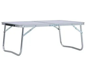 vidaXL Sklopivi stol za kampiranje bijeli aluminijski 60 x 40 cm - Venlo