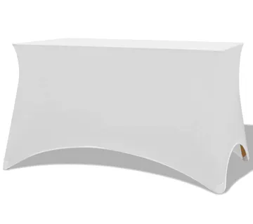vidaXL Rastezljivi Stolnjak 2 kom 120x60,5x74 cm Bijeli - Venlo
