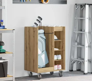 vidaXL Golf ormar s kotačem Umjetnički hrast 65 x 45 x 98 cm - Venlo