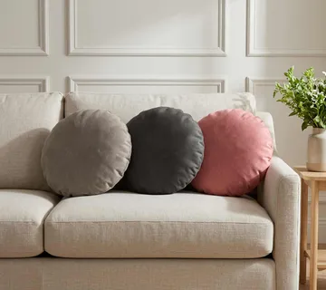vidaXL Presvlaka za jastuk 6 pcs HEERLEN Svjetlosiva Ø 30 cm Baršun - Venlo