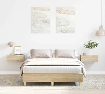 vidaXL Okvir kreveta bez madraca boja hrasta sonome 140x190 cm - Venlo