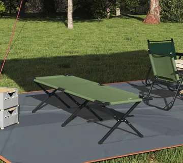 vidaXL Sklopivi kamperski krevet Zelena 193 x 69 x 45 cm - Venlo