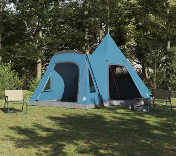 vidaXL Šator Teepee za 5 osoba 5 osoba Plava - Venlo