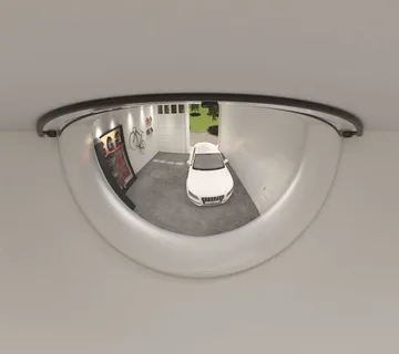 vidaXL Polukupolasta prometna ogledala 2 kom Ø 40 cm akrilna - Venlo
